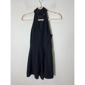 C/Meo Collective Black Dressy Halter Romper Sz XS